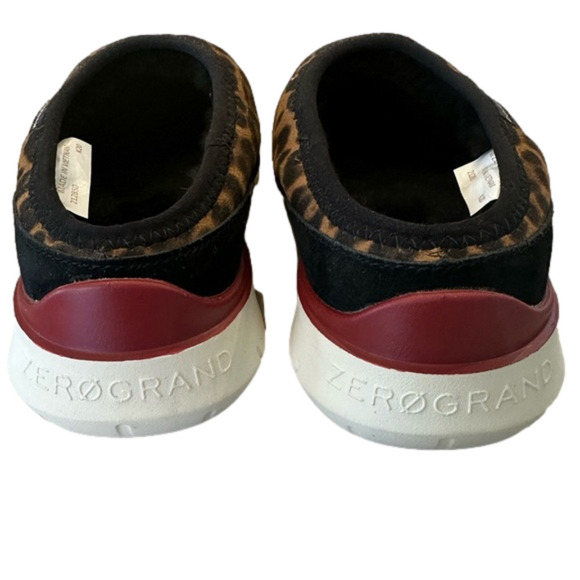 Cole Haan Zerogrand Leopard Print Indoor/Outdoor Slipper Mules Shoes Size 7.5 - Picture 4 of 8